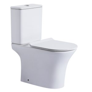 Rimless Flushing Compact Toilet